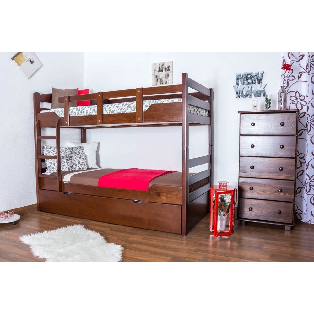 DIPAN TEMPAT TIDUR TINGKAT 3 SUSUN MINIMALIS KAYU JATI PILIHAN KEKINIAN