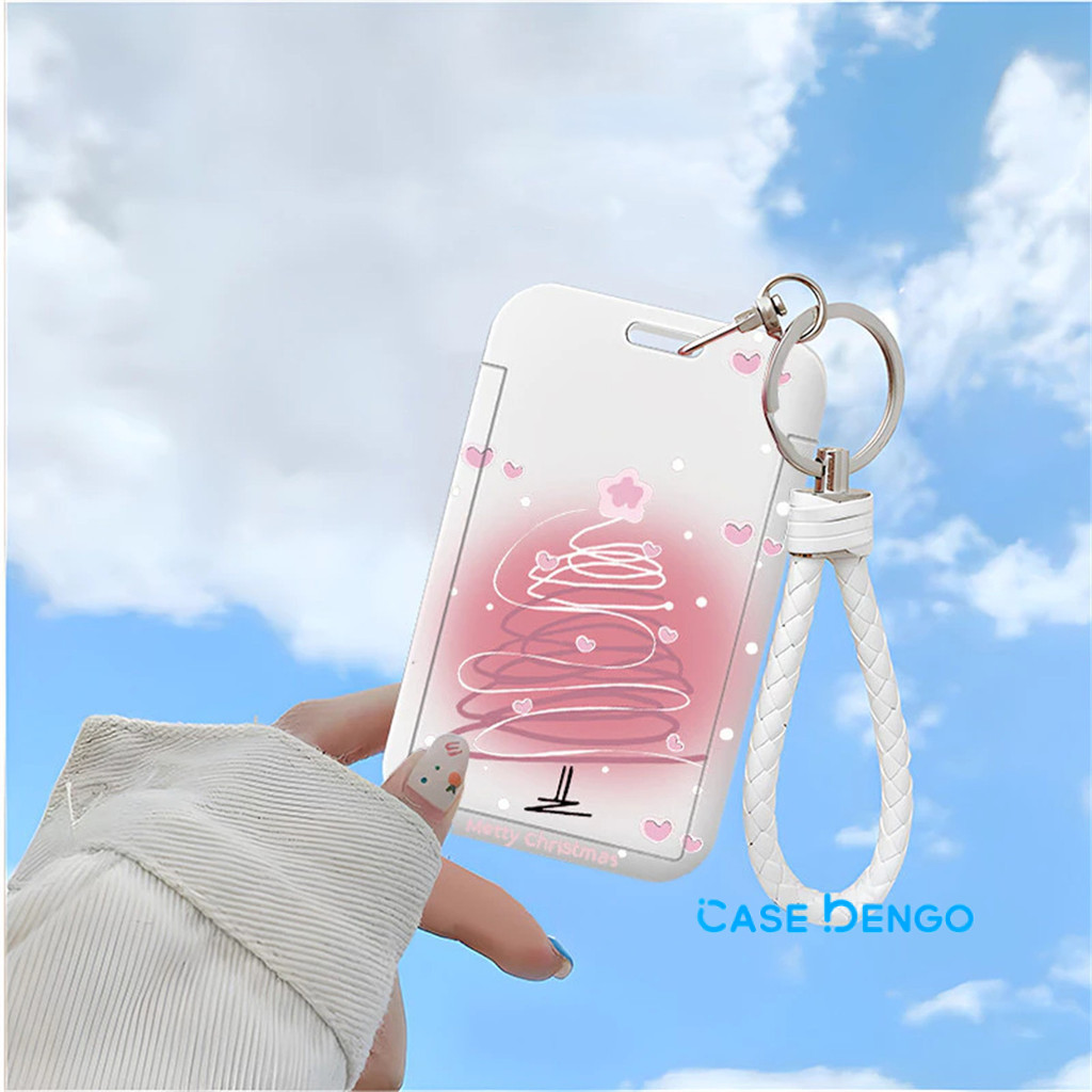 

ID Card Holder Motif Tema Natal Anak Pohon Orang Tua Korea | Tempat Pelindung Kartu Nama Photocard Sekolah Kantor Photocard Photo Card Case Bengo