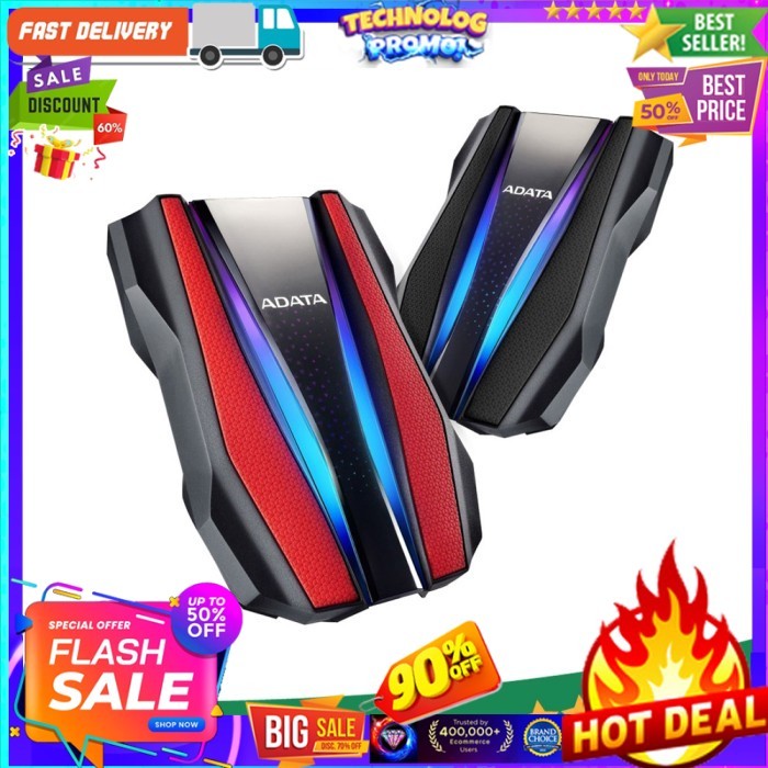 ADATA HD770G 1TB - RGB EXTERNAL HDD - Antishock & Waterproof USB 3.2