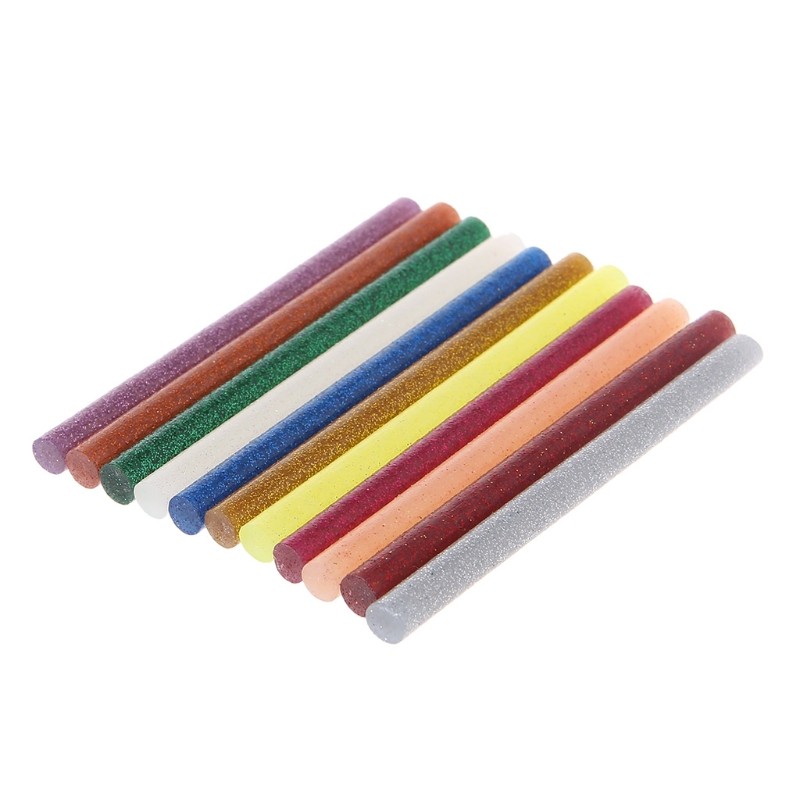 

M6CF 11pcs Hot Melt Mix Color Glitter Viscosity DIY Craft Toy Repair Tools