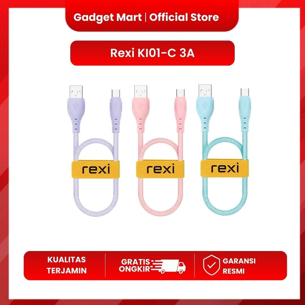 Kabel Data Type C Rexi KI01-C 3A