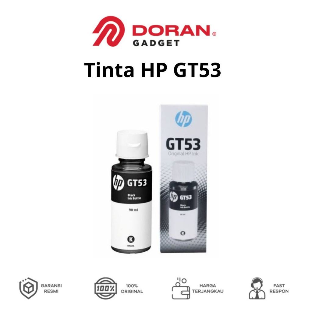 Tinta HP GT53 Black Ink Bottle Tinta Printer Refill HP GT53 Original
