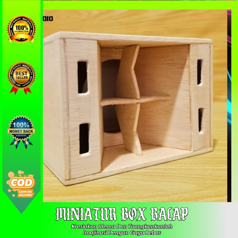 BOX SPEAKER GAJAHAN SINGLE 6 INCH BOK AUDIO MINIATUR MODEL 2