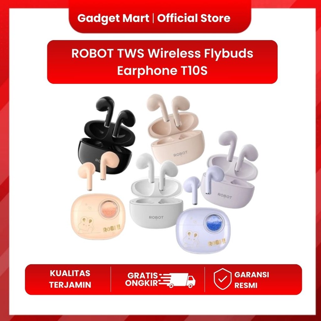 ROBOT TWS Wireless Flybuds Earphone T10S