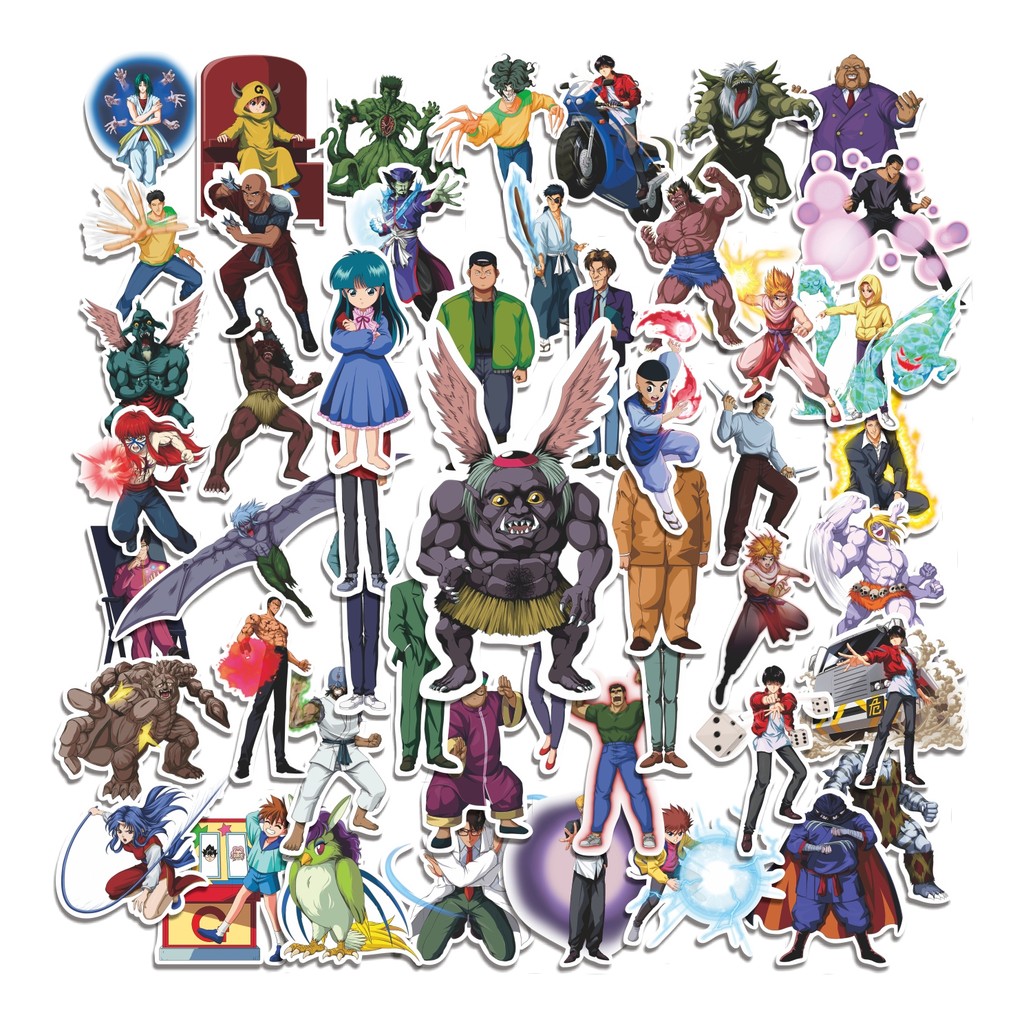 

COD 50 Pcs Stiker Spirit Detective Saga Lucu Anti Air Untuk Dekorasi Notebook Sepeda Skateboard Handphone DIY