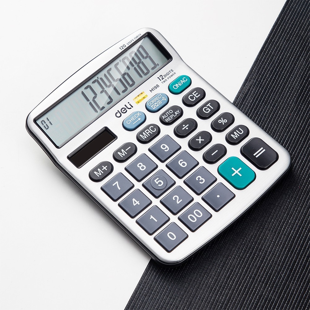 

BOBOMARTS DELI KALKULATOR 12 DIGITS DAN 120 FUNGSI GARANSI 3 TAHUN TAMPILAN LEBAR DAN BESAR KALKULATOR BESAR