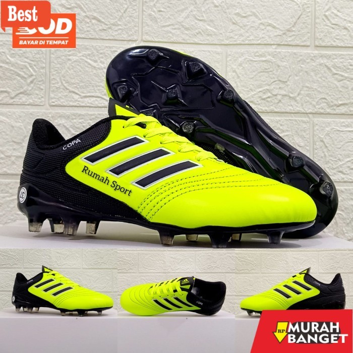 Rekomendasi sepatu anak Paket Komplit Sepatu Bola Anak Adidas Copa Sol Bening - Stabilo, 33