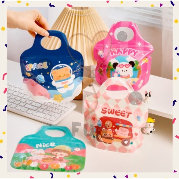 

FF PLASTIK KARTUN 18X20CM BINGKISAN ULANG TAHUN ZIPLOCK GOODY BAG GOODIE HADIAH SOUVENIR S-PO007