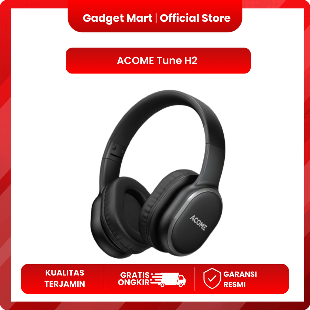 ACOME Tune H2 Headphone Bluetooth 5.3 / Headset Earphone Wireless Dual EQ Mode Foldable Original