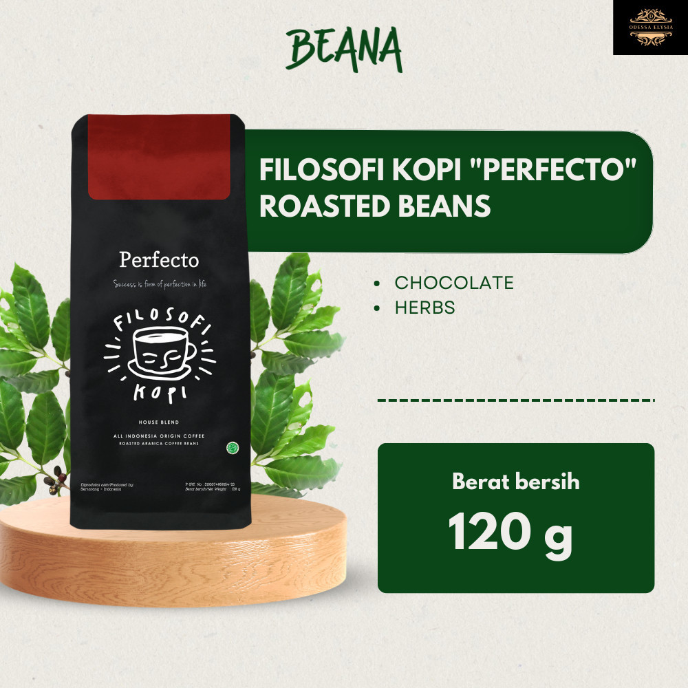 

Perfecto Arabica Coffee Roasted Beans| Filosofi Kopi Blend Arabica 120gr - Beana Roastery Semarang