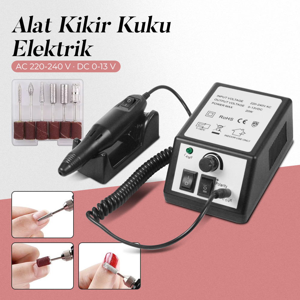 

- Sina Set Alat Kikir Kuku Elektrik Nail Machine Manicure Pedicure - 2000 -