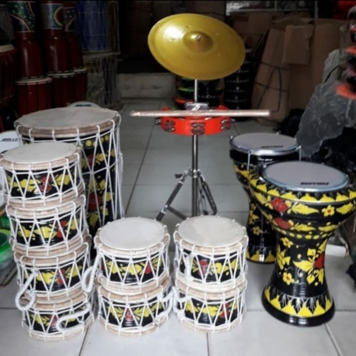 Alat Musik Marawis Batik Lengkap isi 12 alat