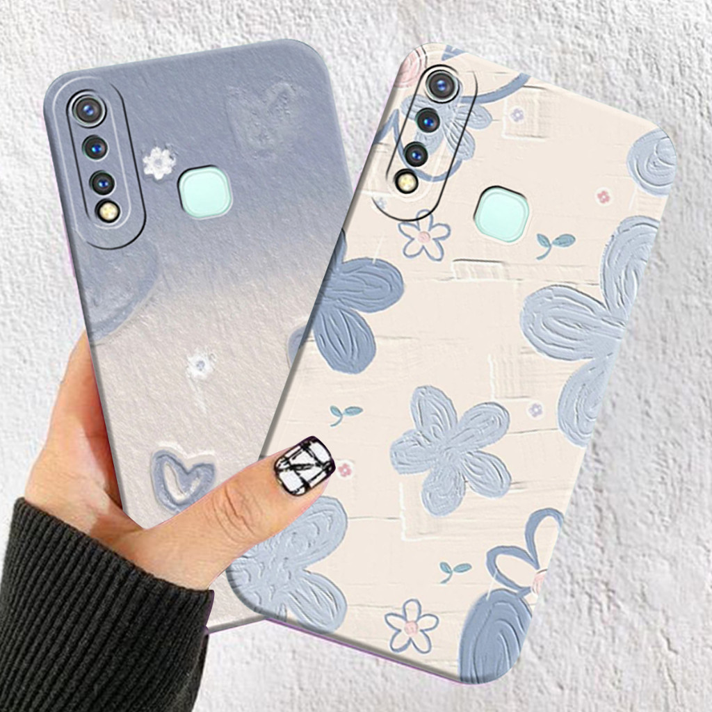 Sofcase Vivo Y11/Y12/Y12i/Y15/Y17/Y19 Motif Bunga Aesthetic-Case Cantik - Case Terbaru - Case Kekini
