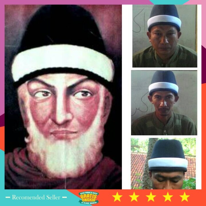 Busana Muslim Pria Wanita Kekinian Keren Model Terbaru /Peci Tuan Syekh busana muslim pria