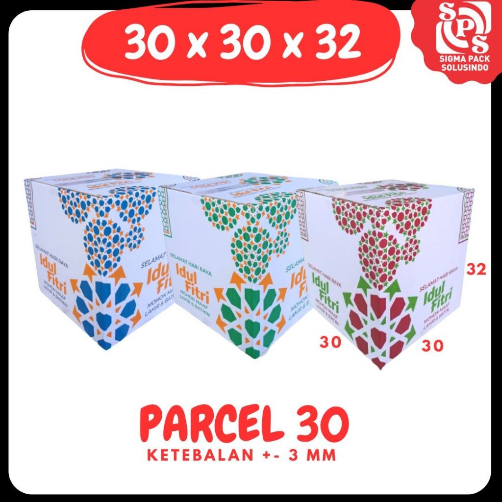 

Box Parcel 30x30x32 Kardus Packing/Parcel Lebaran/Dus Lebaran/idul Fitri/Kardus Paket sembako/hampers/eid mubarak/oleh oleh/Polos/Motif VICTORY JPN