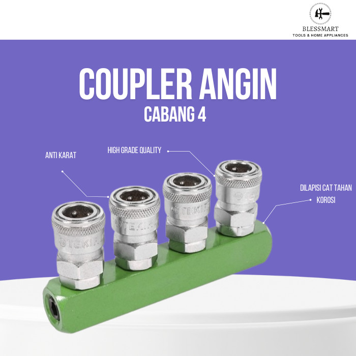 Tekiro Coupler Cabang 4 / Tekiro Quick Coupler 4 Way