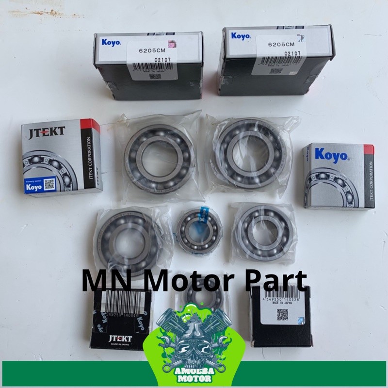 Bearing Laher Mesin kruk as Rasio komplit Fizr F1zr force original Koyo Japan