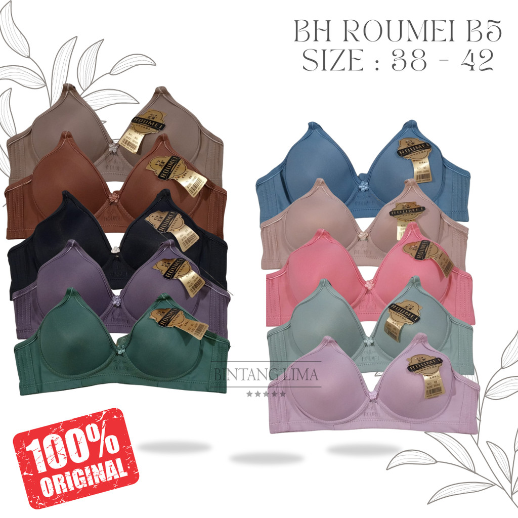 BH Roumei B5 Cup Besar | BH Wanita Kait 3 | Lembut | jumbo | big size | import