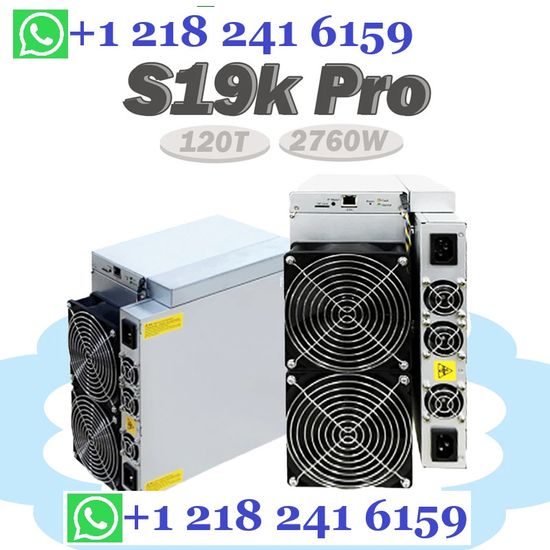 BAC  Bitmain Antminer S19k Pro 120 th/s 2760W Super Deals
