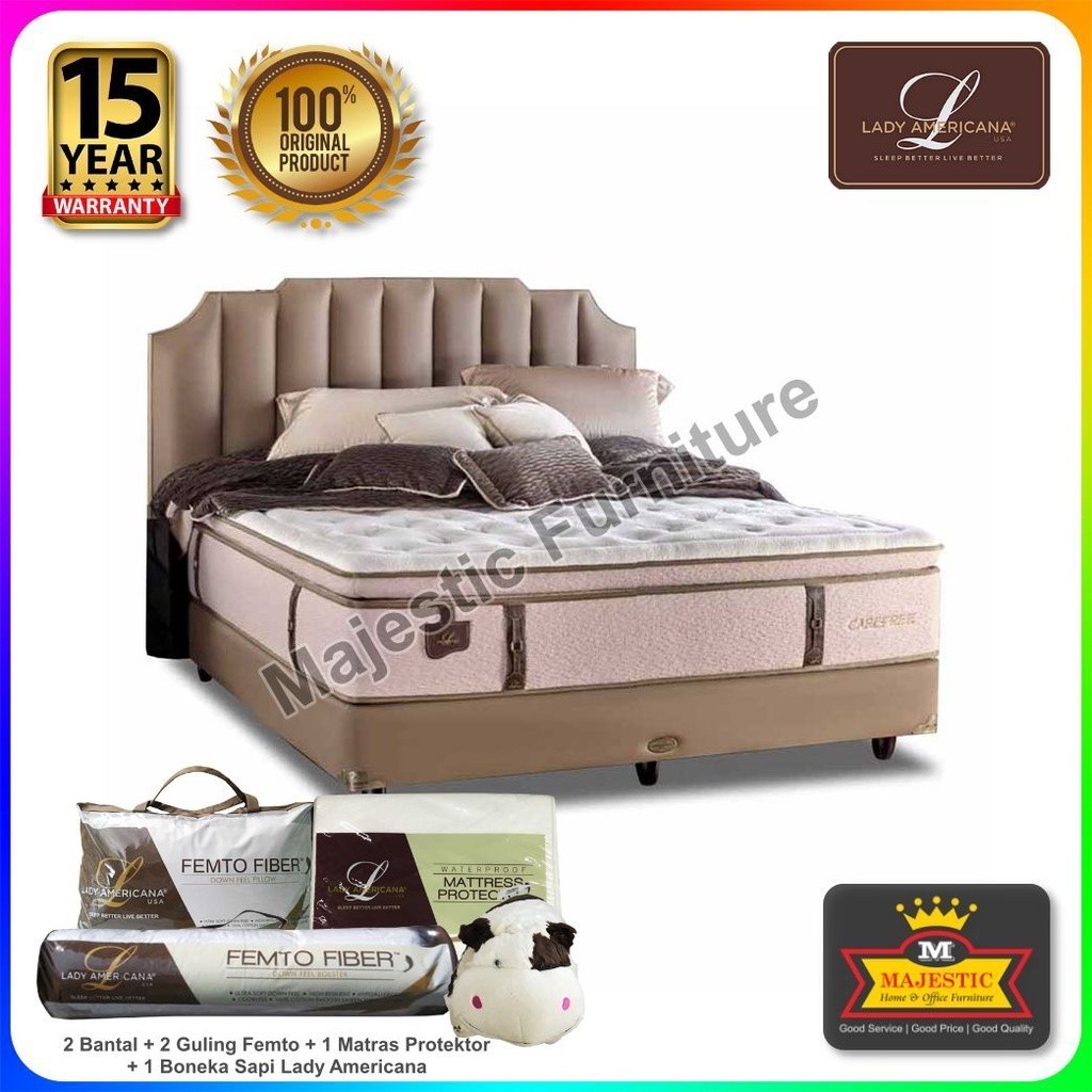 Set Spring Bed - Lady Americana Carefree Vermont - Jogja