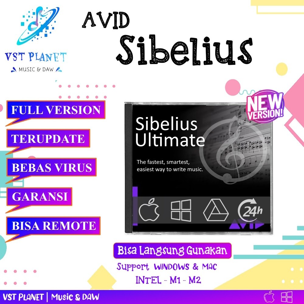 Avid Sibelius Ultimate Permanent WIN/MAC INTEL M1 M2 M3