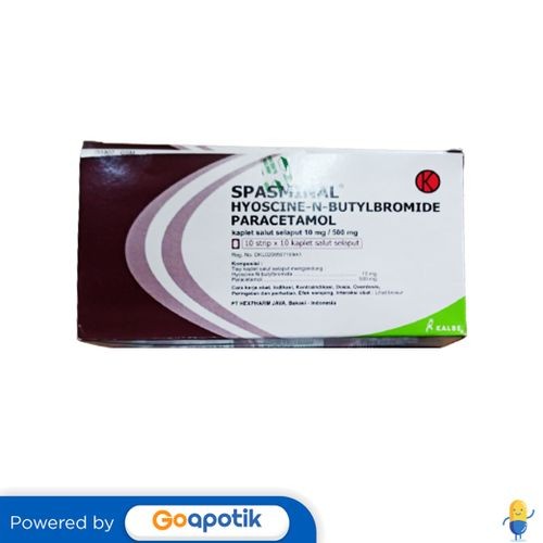 Spasminal 500/10 Mg Box 100 Kaplet