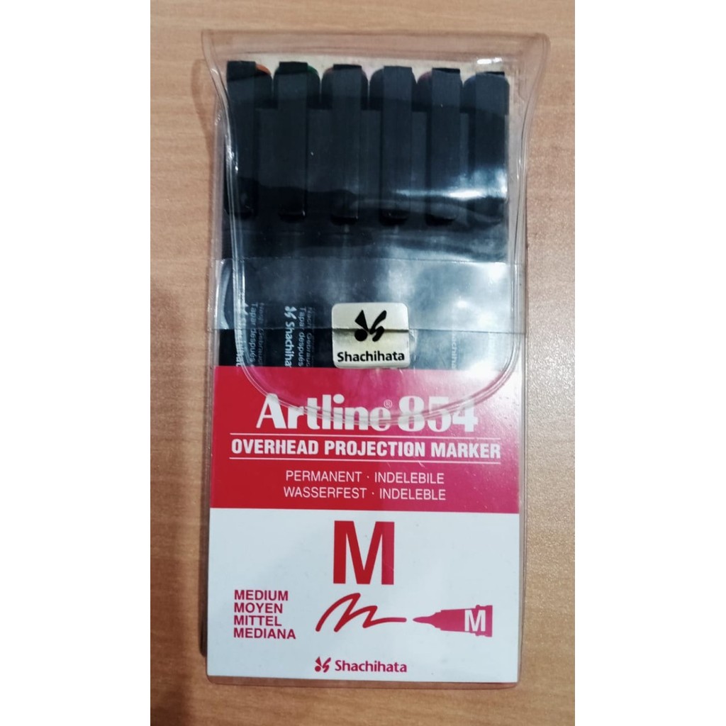 

SPIDOL ARTLINE PERMANENT OHP OVERHEAD PROJECTION MARKER SET 6W EK-854
