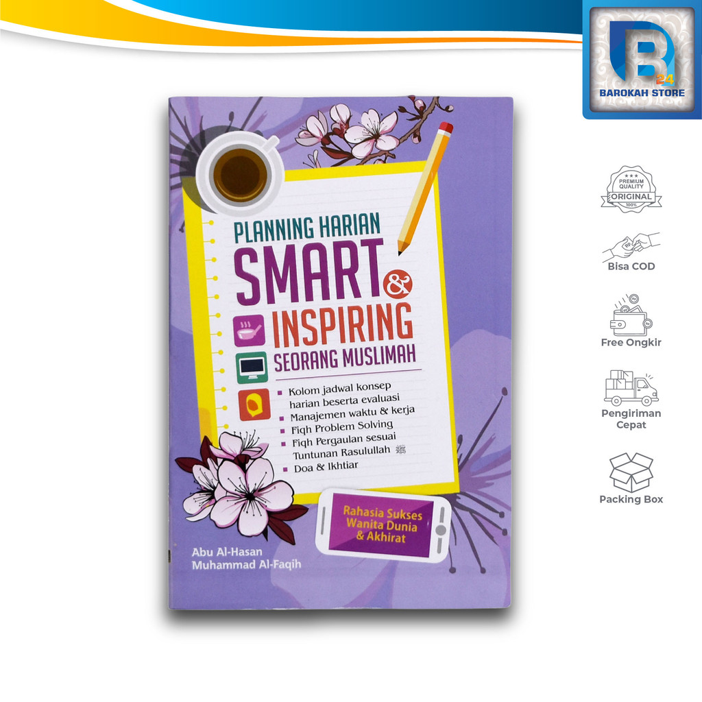 Buku Planning Harian Smart & Inspiring Seorang Muslimah - As-Salam  Buku Jurnal to Do List  Wanita