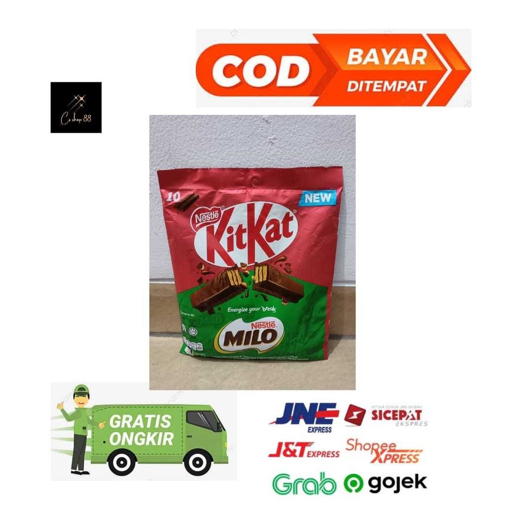 

NESTLE KITKAT MILO Kombinasi 2 Rasa Coklat Malaysia (17g x 10 pcs)