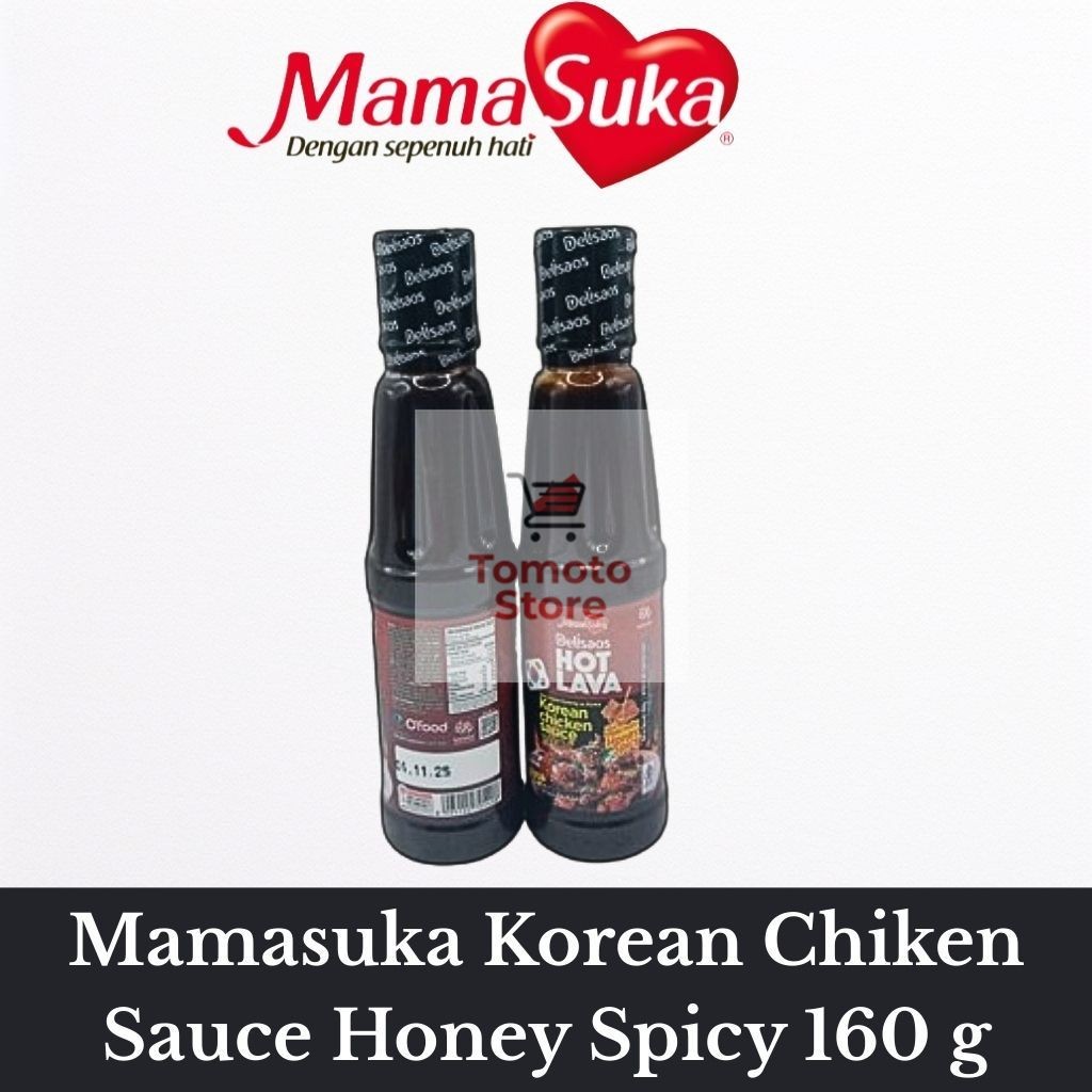 

✨ TOMOTOSTORE ✨ MAMASUKA Delisaos Hot Lava Saus Ayam Goreng Ala Korea Honey Spicy 160 gr