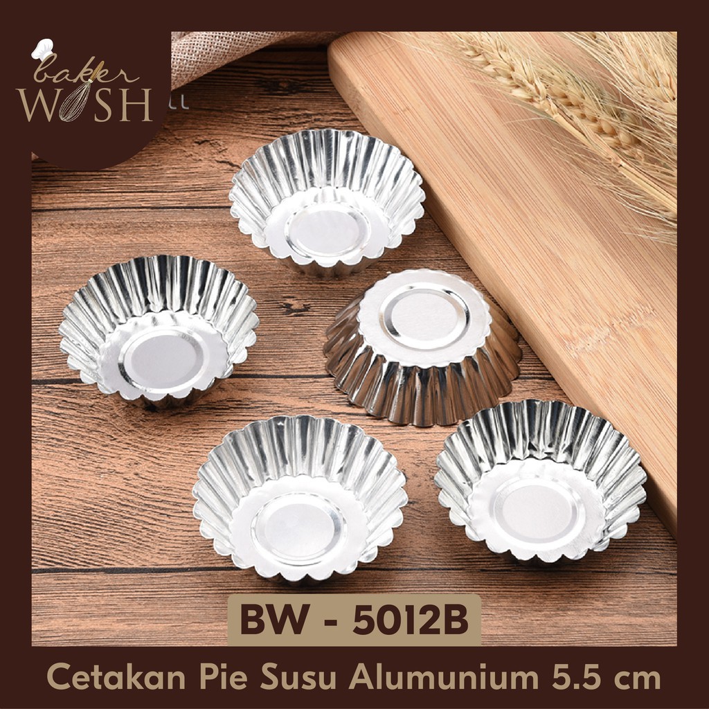 Cetakan Kue Tart Mini/ Pie Susu 5.5 cm Aluminium Tebal