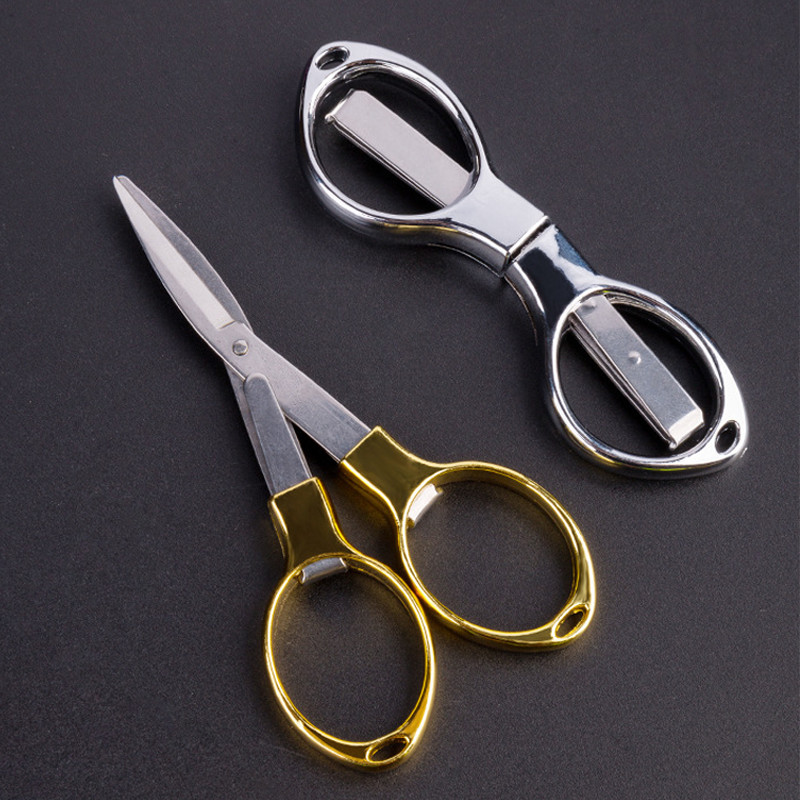 

Gunting Lipat Portable Stainless Steel Gunting Retractable Mini Folding Scissors Portable