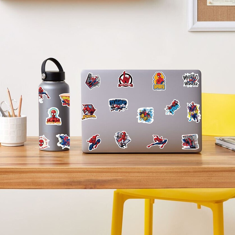 

Stiker Disney Marvel The Avengers Stiker Keren Manusia laba-laba Stiker Spider-Man Stiker Pack Decal Vinyl Stiker Anti Air- Sticker Aesthetic Buku Journal Koper Stiker Casing HP Stiker Laptop Helm Motor Stiker Botol