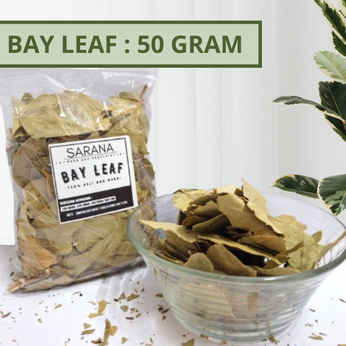 

Daun Bayleaf Kering Asli Organik 50 Gram / Bay Leaves / Rempah Rempah Bumbu Dapur