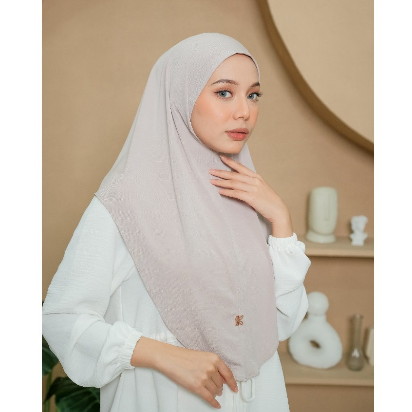 ORY LESTARY HIJAB Saba Bergo | Hijab Bergo Instan Tanpa Pet Jersey Premium