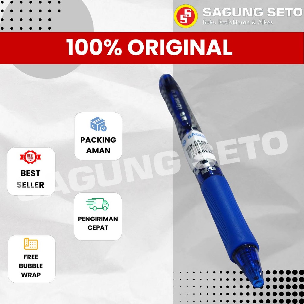 

PEN ERASABLE GEL PEN V 0.7 MM BLUE AKPH3271 / PULPEN BISA DIHAPUS TINTA BIRU 0.7 MM