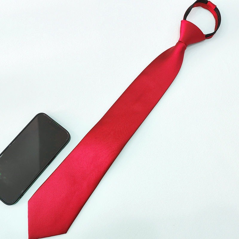 TRUMP Dasi Merah Polos Trump Dasi Merah Polos Instant Pria Wanita