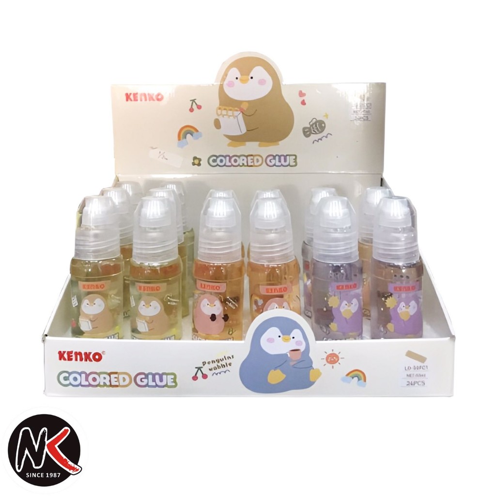 

Lem Cair Colored Glue KENKO LG-50FC1 (50 ml)/Lem Kertas/Perekat