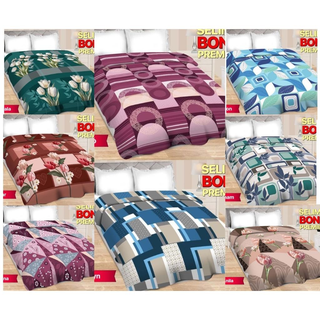 SELIMUT BONITA PREMIER UKURAN 160X200 (SELIMUT REAL PIC DAN ORIGINAL MERK BONITA) // Selimut bulu (B