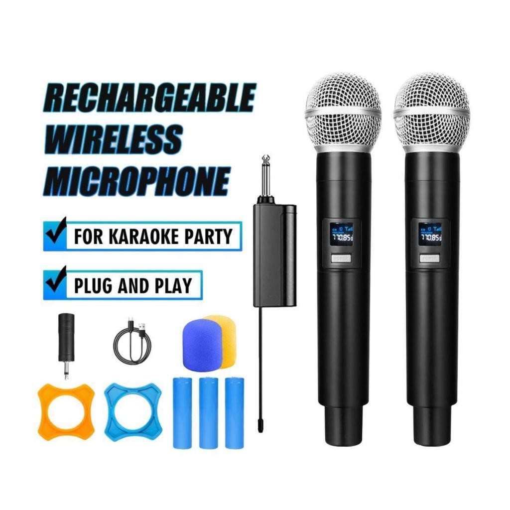 mic wireless original 58V,wireless mikrofon,mik karaoke,wireless microphone,mic karaoke suara jernih