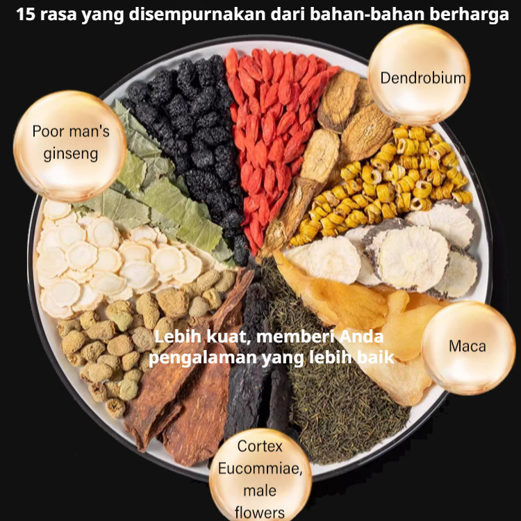 

TERLARIS COD⭐Beli 1 Gratis 2⭐Teh Herbal Ginseng, Goji Berry & Mulberry Organik – Anti Lelah & Boost Stamina, Minuman Kesehatan Premium