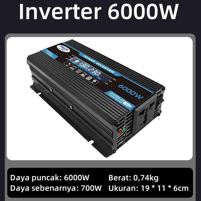 Power Inverter Pure Sine Wave MSW 12000Watt Inverter DC To AC Power Inverter Digital DC 12V/24V To A