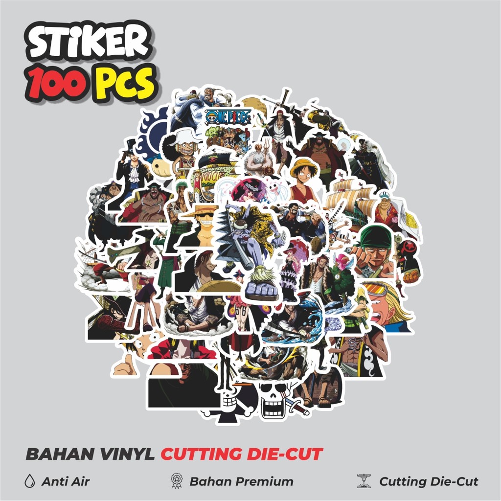 

Terbaru! 50 pcs Stiker Anime One Piece Versi 10 Dekorasi Lucu Kreatif untuk Notebook, Skateboard, HP