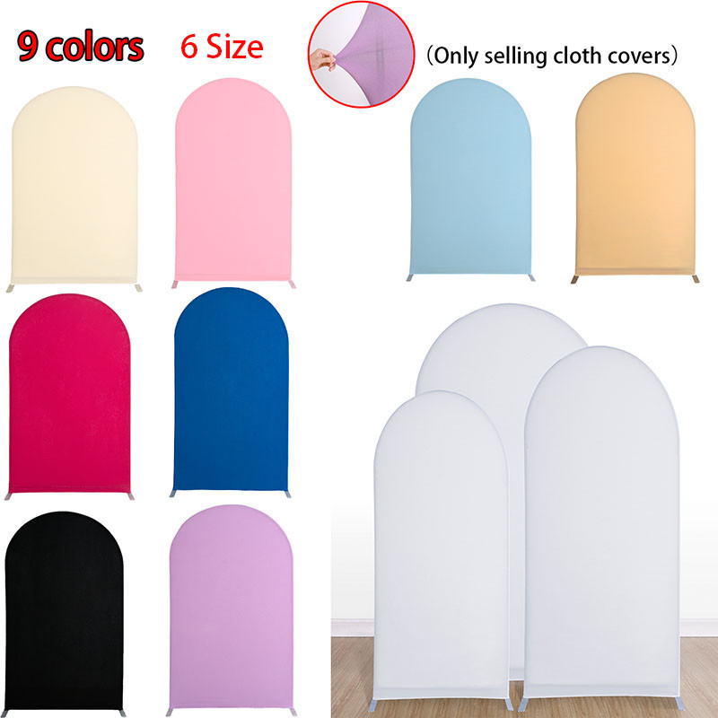 

Festival Party Wedding Arch Set Spandex Elastic Screen Set Banquet Decoration Section Cloth U-shaped Shelf Cloth（without shelf）