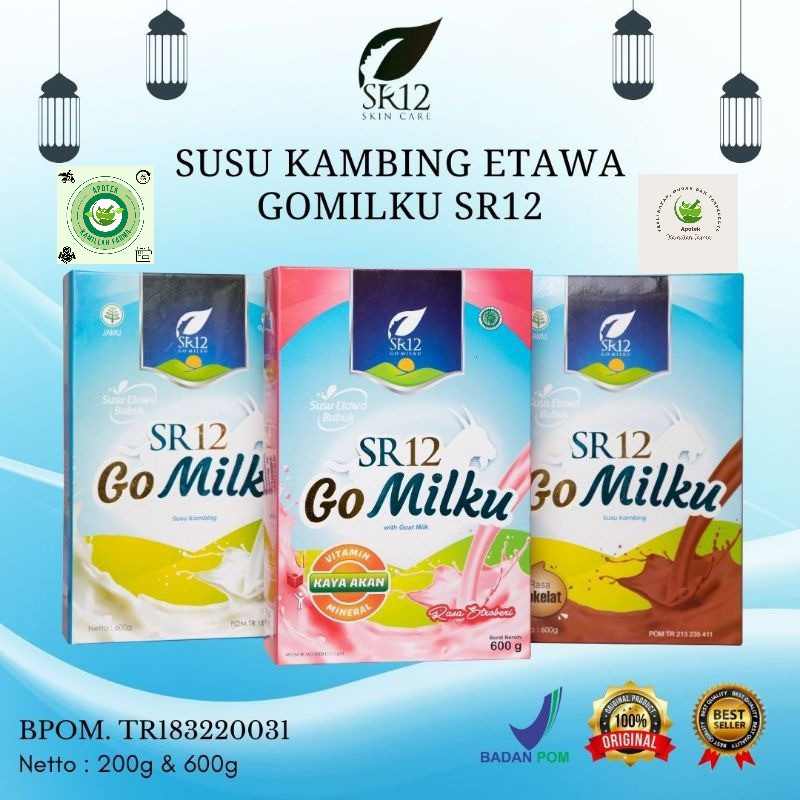 

Susu Kambing Etawa -Go Milku SR12 Halal Susu Kambing- All Varian dan dijamin cocok