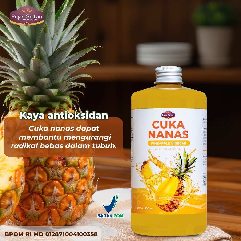 

Cuka Nanas Royal Sultan 500 ml - With Mother Pineapple Cider Vinegar - Gratis Bubble Wrap