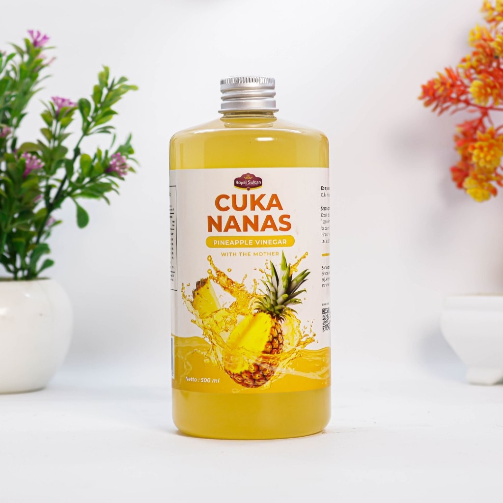 

Cuka Nanas Murni Royal Sultan 500 ml Gratis Bubble Wrap - With Mother for Lowering Blood Sugar and Weight Loss