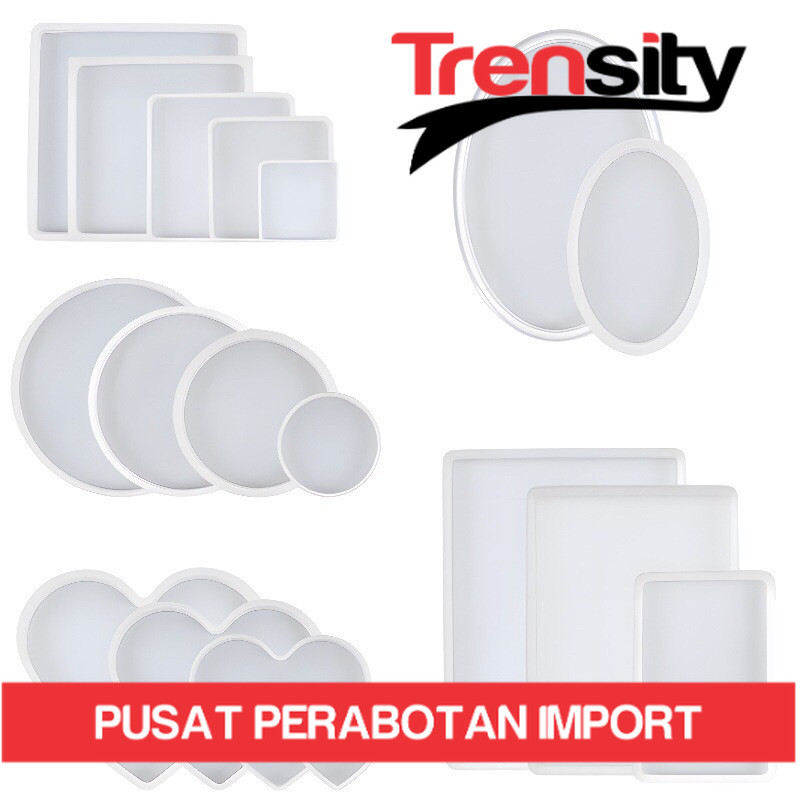 cetakan silikon nampan / cetakan resin bulat / cetakan resin kotak / cerakan resin hati / cetakan re