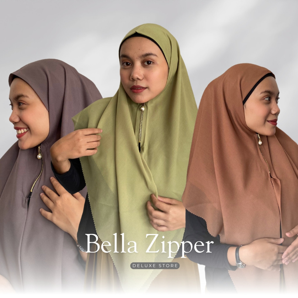 PROMO HIJAB INSTAN BELLA ZIPPER BERGO BELLA ZIPPER INSTAN