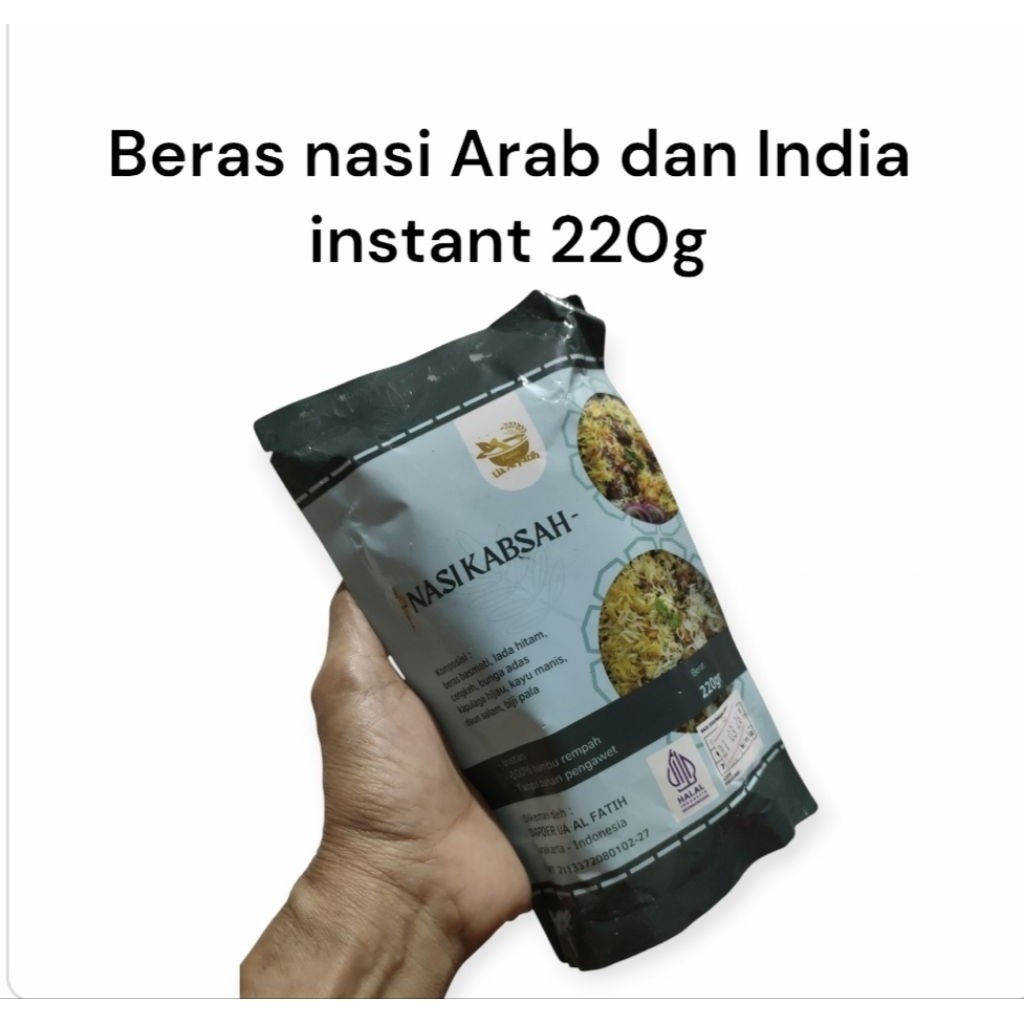 

Beras nasi Arab dan India instant 220g BY JJS